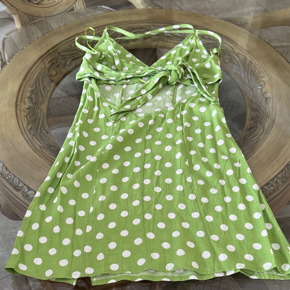 Green Polka Dot Dress - Picture 7 of 11